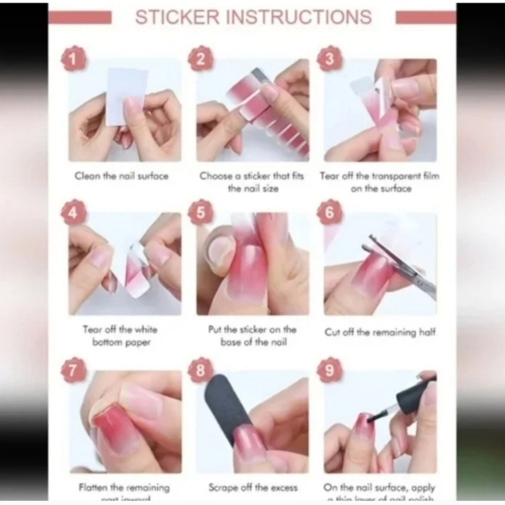 Trendy Self Adhesive Toe Nails Wrap - Picture 4 of 5